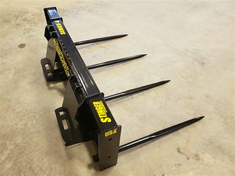 skid steer bale spears for sale|euro mount bale spear.